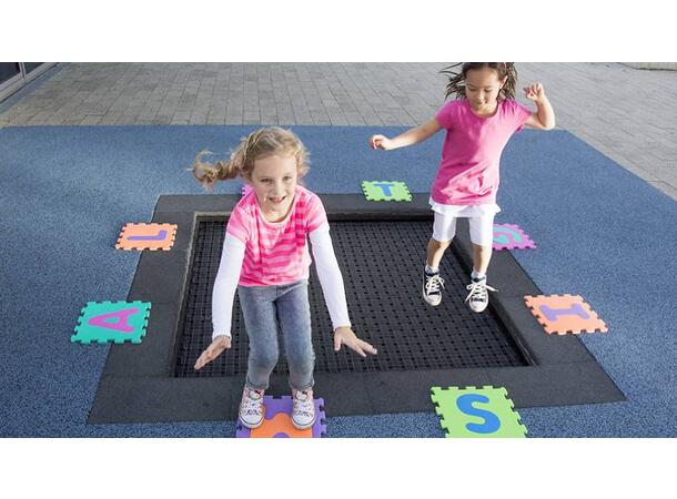 Eurotramp® Kids Trampoline Lekeplass Inkl. fallsikringsplater 150 x 150 cm
